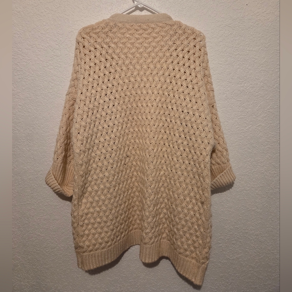 Goodnight Macaroon Cream Cable Knit Cardigan - Picture 3 of 5